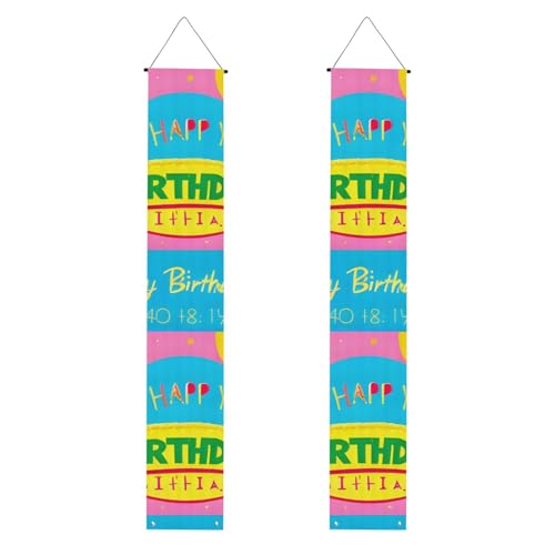 Happy Birthday Ballon Druck Willkommen Hängendes Banner Vertikale Flaggen Party Veranda Schild für Innen- und Außenbereich, 180 x 30 cm Happy Birthday Ballon Druck Willkommen Hängendes Banner Vertikale Flaggen Party Veranda Schild für Innen- und Außenbereich, 180 x 30 cm von Erwqavc