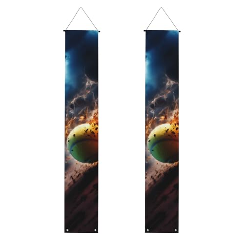 Lightning Tennis Print Welcome Hanging Banner, Vertikale Flaggen Party Veranda Schild, für Innen- und Außenbereich, Dekoration, 180 x 30 cm Lightning Tennis Print Welcome Hanging Banner, Vertikale Flaggen Party Veranda Schild, für Innen- und Außenbereich, Dekoration, 180 x 30 cm von Erwqavc