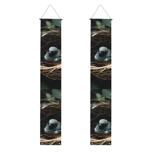Little Bird Nest Print Welcome Hanging Banner, Vertical Flags Party Veranda Schild, für Innen- und Außenbereich, Dekoration, 180 x 30 cm Little Bird Nest Print Welcome Hanging Banner, Vertical Flags Party Veranda Schild, für Innen- und Außenbereich, Dekoration, 180 x 30 cm von Erwqavc