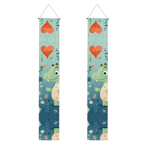 Lovely Little Dinosaurier Baby Print Welcome Hanging Banner, vertikale Flaggen Party Veranda Schild, für Innen- und Außenbereich, Dekoration, 180 x 30 cm Lovely Little Dinosaurier Baby Print Welcome Hanging Banner, vertikale Flaggen Party Veranda Schild, für Innen- und Außenbereich, Dekoration, 180 x 30 cm von Erwqavc