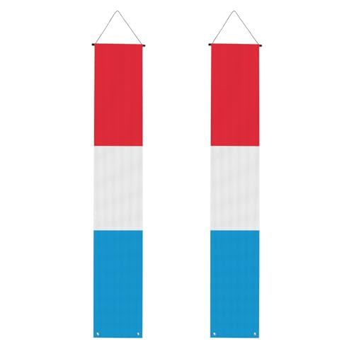Luxemburger Flaggen-Druck, Willkommensbanner, vertikale Flaggen, Party-Veranda-Schild, für Innen- und Außenbereich, 180 x 30 cm Luxemburger Flaggen-Druck, Willkommensbanner, vertikale Flaggen, Party-Veranda-Schild, für Innen- und Außenbereich, 180 x 30 cm von Erwqavc