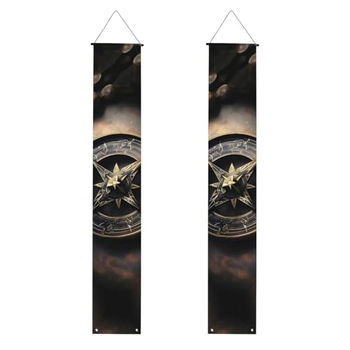 Magical Design Norse Runen Kompass Print Welcome Hanging Banner Vertikale Flaggen Party Veranda Schild für Innen- und Außendekoration, 180 x 30 cm Magical Design Norse Runen Kompass Print Welcome Hanging Banner Vertikale Flaggen Party Veranda Schild für Innen- und Außendekoration, 180 x 30 cm von Erwqavc