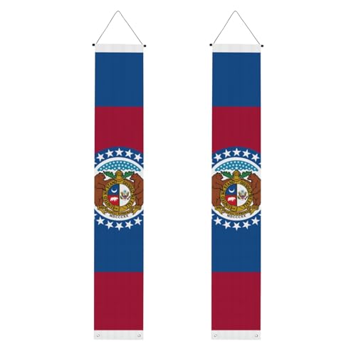 Missouri State Flag Print Welcome Hanging Banner, Vertical Flags Party Veranda Schild, für Innen- und Außenbereich, Dekoration, 180 x 30 cm Missouri State Flag Print Welcome Hanging Banner, Vertical Flags Party Veranda Schild, für Innen- und Außenbereich, Dekoration, 180 x 30 cm von Erwqavc