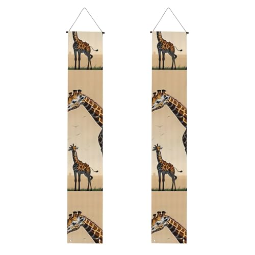 Mutter und Kind Giraffe Druck Willkommensbanner zum Aufhängen, vertikale Flaggen, Party-Veranda-Schild, für Innen- und Außenbereich, 180 x 30 cm Mutter und Kind Giraffe Druck Willkommensbanner zum Aufhängen, vertikale Flaggen, Party-Veranda-Schild, für Innen- und Außenbereich, 180 x 30 cm von Erwqavc