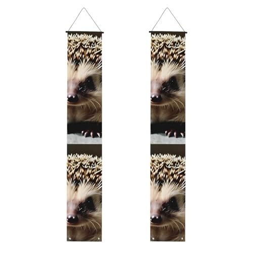 Niedlicher Igel-Druck, Willkommensbanner zum Aufhängen, vertikale Flaggen, Party-Veranda-Schild, für Innen- und Außenbereich, 180 x 30 cm Niedlicher Igel-Druck, Willkommensbanner zum Aufhängen, vertikale Flaggen, Party-Veranda-Schild, für Innen- und Außenbereich, 180 x 30 cm von Erwqavc