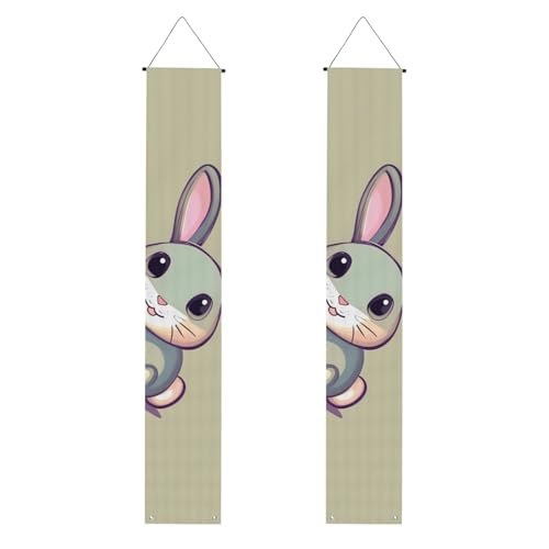 Niedliches kleines Häschen Druck Willkommensbanner zum Aufhängen, vertikale Flaggen, Party-Veranda-Schild, für Innen- und Außenbereich, 180 x 30 cm Niedliches kleines Häschen Druck Willkommensbanner zum Aufhängen, vertikale Flaggen, Party-Veranda-Schild, für Innen- und Außenbereich, 180 x 30 cm von Erwqavc