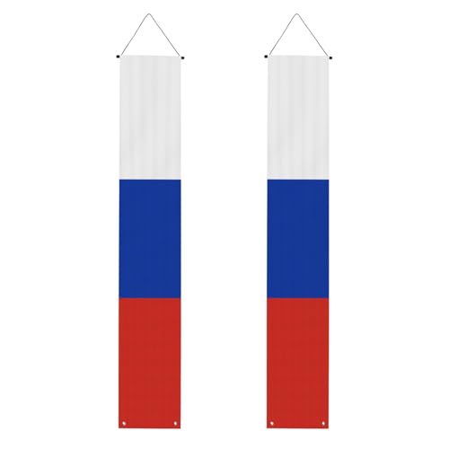 Russische Flagge, Willkommensbanner zum Aufhängen, vertikale Flaggen, Party-Veranda-Schild, für Innen- und Außenbereich, 180 x 30 cm Russische Flagge, Willkommensbanner zum Aufhängen, vertikale Flaggen, Party-Veranda-Schild, für Innen- und Außenbereich, 180 x 30 cm von Erwqavc