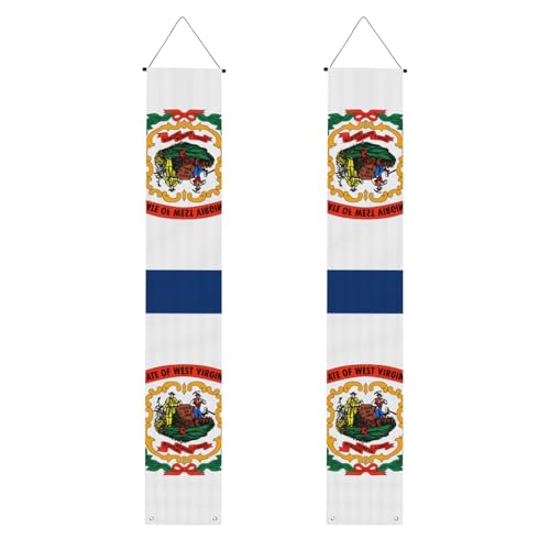 West Virginia Flaggen-Druck, Willkommensbanner, vertikale Flaggen, Party-Veranda-Schild, für Innen- und Außenbereich, 180 x 30 cm West Virginia Flaggen-Druck, Willkommensbanner, vertikale Flaggen, Party-Veranda-Schild, für Innen- und Außenbereich, 180 x 30 cm von Erwqavc