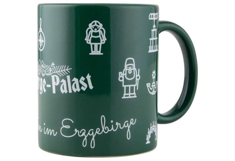 Erzgebirge-Palast Dekofigur Kaffeetasse "Erzgebirge-Palast" - grün von Erzgebirge-Palast von Erzgebirge-Palast
