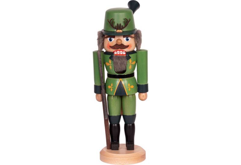 Erzgebirge-Palast Nussknacker Jäger grün (29cm) Nussknacker von Saico Seiffen von Erzgebirge-Palast