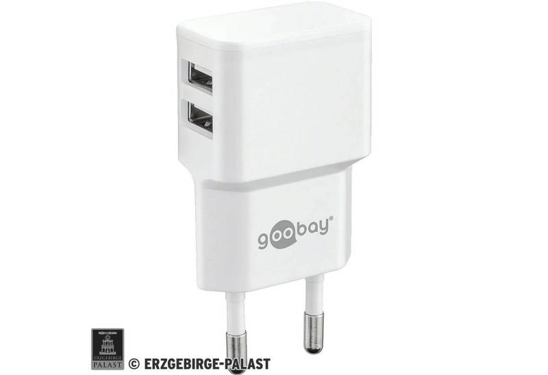 Erzgebirge-Palast Schwibbogen 2-fach USB-Steckernetzteil 110-220V/5V (2cm) von Erzgebirge-Palast von Erzgebirge-Palast