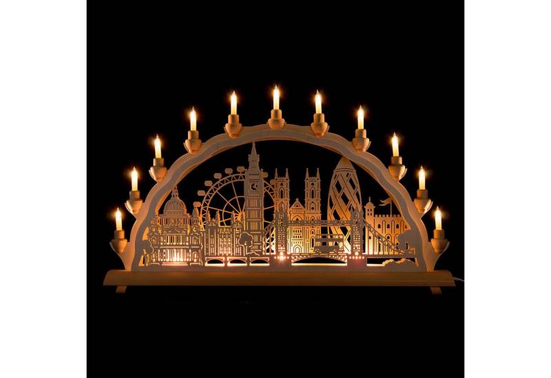 Erzgebirge-Palast Schwibbogen 3D-Doppelschwibbogen London (68x35cm) von Schlick & Türk von Erzgebirge-Palast