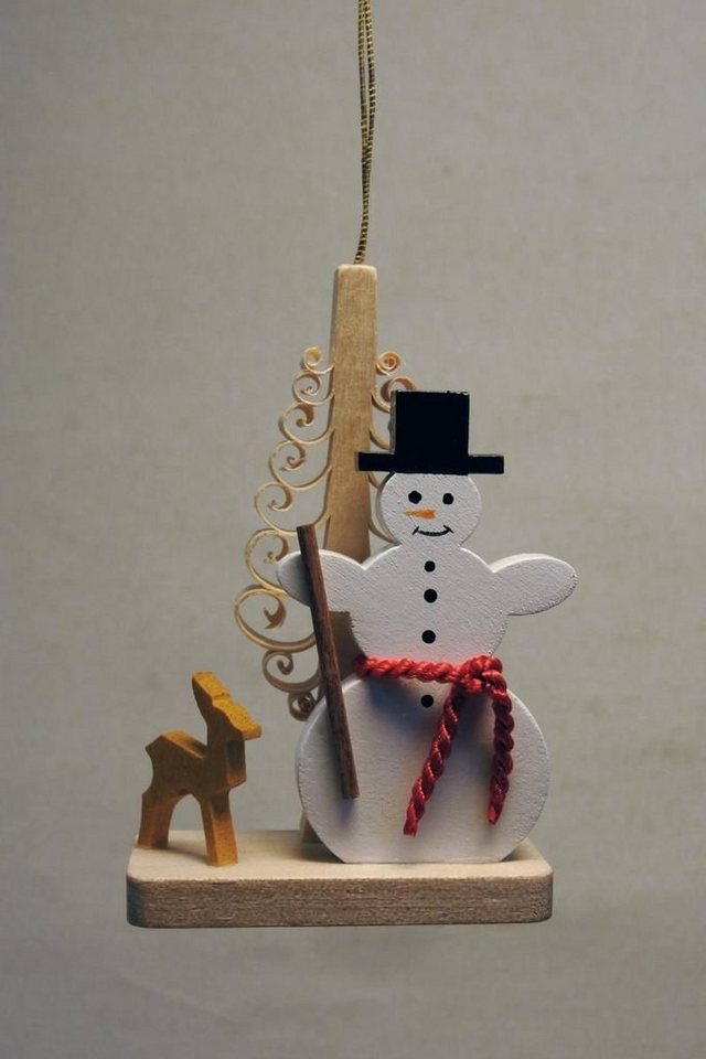 Erzgebirgische Volkskunst Richard Glässer GmbH Christbaumschmuck Baumbehang Schneemann mit Reh Höhe 7cm NEU Erzgebirgische Volkskunst Richard Glässer GmbH Christbaumschmuck Baumbehang Schneemann mit Reh Höhe 7cm NEU von Erzgebirgische Volkskunst Richard Glässer GmbH