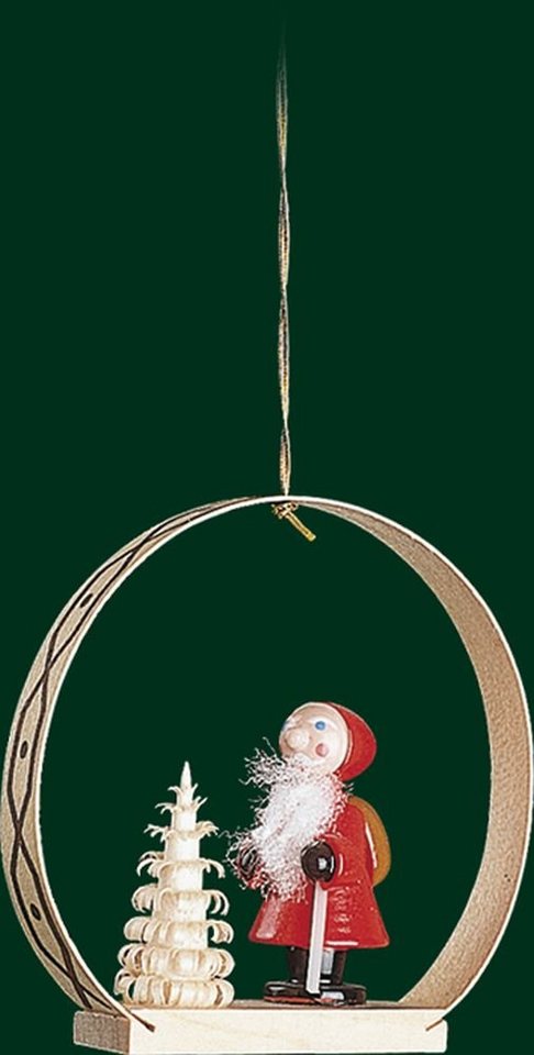 Erzgebirgische Volkskunst Richard Glässer GmbH Christbaumschmuck Christbaumschmuck Nikolaus mit Baum Höhe= 7cm NEU von Erzgebirgische Volkskunst Richard Glässer GmbH