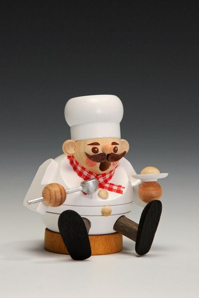 Erzgebirgische Volkskunst Richard Glässer GmbH Räuchermännchen Räucherfigur Miniräuchermann Koch Höhe= 8cm NEU Erzgebirgische Volkskunst Richard Glässer GmbH Räuchermännchen Räucherfigur Miniräuchermann Koch Höhe= 8cm NEU von Erzgebirgische Volkskunst Richard Glässer GmbH