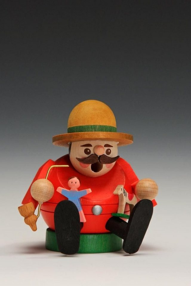 Erzgebirgische Volkskunst Richard Glässer GmbH Räuchermännchen Räucherfigur Miniräuchermann Spielzeugverkäufer Höhe= 8cm NEU Erzgebirgische Volkskunst Richard Glässer GmbH Räuchermännchen Räucherfigur Miniräuchermann Spielzeugverkäufer Höhe= 8cm NEU von Erzgebirgische Volkskunst Richard Glässer GmbH