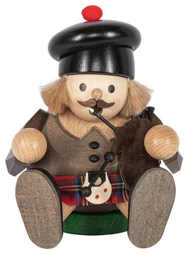Erzgebirgische Volkskunst Richard Glässer GmbH Räuchermännchen Räuchermann Schotte sitzend mit Dudelsack bunt Höhe ca. 15cm NEU Erzgebirgische Volkskunst Richard Glässer GmbH Räuchermännchen Räuchermann Schotte sitzend mit Dudelsack bunt Höhe ca. 15cm NEU von Erzgebirgische Volkskunst Richard Glässer GmbH