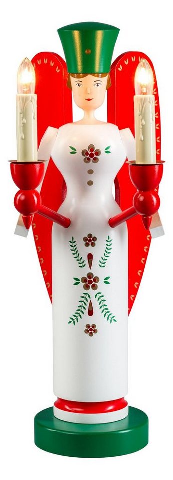Erzgebirgische Volkskunst Richard Glässer GmbH Weihnachtsfigur Richard Glässer Engel elektrisch beleuchtet (1 St), Handarbeit aus dem Erzgebirge Erzgebirgische Volkskunst Richard Glässer GmbH Weihnachtsfigur Richard Glässer Engel elektrisch beleuchtet (1 St), Handarbeit aus dem Erzgebirge von Erzgebirgische Volkskunst Richard Glässer GmbH