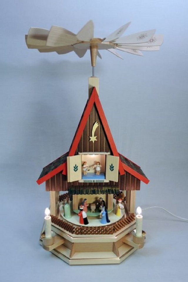 Erzgebirgische Volkskunst Richard Glässer GmbH Weihnachtspyramide Richard Glässer Pyramide Adventshaus klein, Handarbeit aus dem Erzgebirge Erzgebirgische Volkskunst Richard Glässer GmbH Weihnachtspyramide Richard Glässer Pyramide Adventshaus klein, Handarbeit aus dem Erzgebirge von Erzgebirgische Volkskunst Richard Glässer GmbH