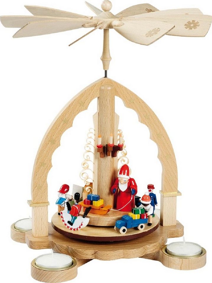 Erzgebirgische Volkskunst Richard Glässer GmbH Weihnachtspyramide Richard Glässer Pyramide Bescherung, Handarbeit aus dem Erzgebirge Erzgebirgische Volkskunst Richard Glässer GmbH Weihnachtspyramide Richard Glässer Pyramide Bescherung, Handarbeit aus dem Erzgebirge von Erzgebirgische Volkskunst Richard Glässer GmbH