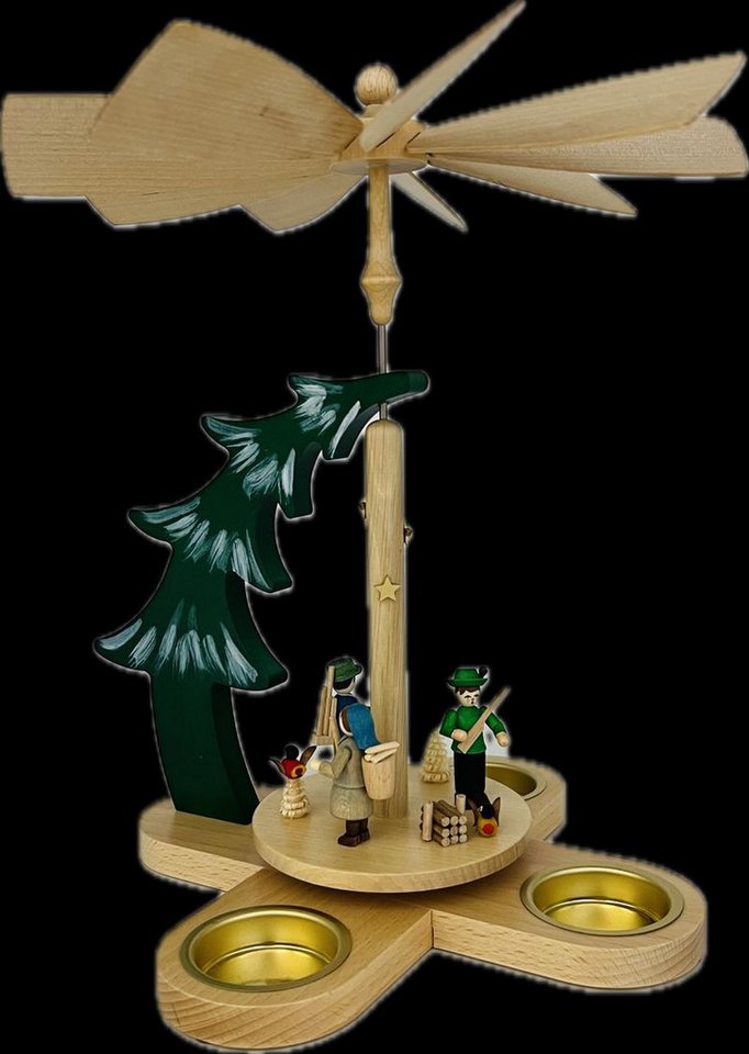 Erzgebirgische Volkskunst Richard Glässer GmbH Weihnachtspyramide Teelichtpyramide Tannenpyramide Waldleute Höhe 27cm NEU Erzgebirgische Volkskunst Richard Glässer GmbH Weihnachtspyramide Teelichtpyramide Tannenpyramide Waldleute Höhe 27cm NEU von Erzgebirgische Volkskunst Richard Glässer GmbH