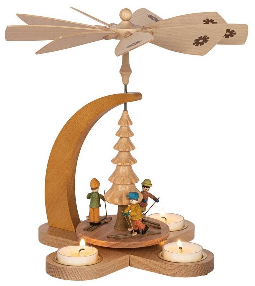Erzgebirgische Volkskunst Richard Glässer GmbH Weihnachtspyramide Teelichtpyramide Winterkinder mit Teelichter bunt Höhe ca. 27cm NEU Erzgebirgische Volkskunst Richard Glässer GmbH Weihnachtspyramide Teelichtpyramide Winterkinder mit Teelichter bunt Höhe ca. 27cm NEU von Erzgebirgische Volkskunst Richard Glässer GmbH