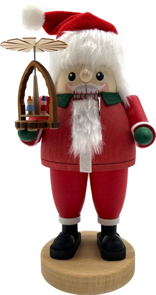Erzgebirgische Volkskunst Richard Glässer GmbH Weihnachtsszene Nussknacker Santa mit Pyramide, Glässer Volkskunst, 23cm Erzgebirgische Volkskunst Richard Glässer GmbH Weihnachtsszene Nussknacker Santa mit Pyramide, Glässer Volkskunst, 23cm von Erzgebirgische Volkskunst Richard Glässer GmbH