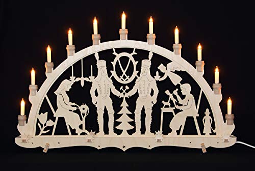 Schwibbogen Erzgebirge Bergmänner traditionelles Motiv Lichterbogen beleuchtet aus Holz Weihnachten Advent Dekoration Schwibbogen Erzgebirge Bergmänner traditionelles Motiv Lichterbogen beleuchtet aus Holz Weihnachten Advent Dekoration von Erzgebirgsstübchen