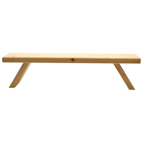 Erzwelt - Schwibbogenbank aus Holz – Fensterbank Erhöhung für Lichterbogen – Holzbank für Schwibbogen – ideal als Deko Bank & Blumenbank – Original Erzgebirge - 70 x 10 x 7 cm von Erzwelt