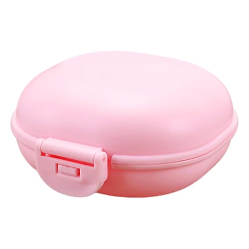 Aufbewahrungsbox für Shampoostab, langlebig, für Reisen, Seifenschale, einfarbig, tragbarer Behälter für Shampoo-Bar, Reise-Seifenschale mit Deckel von EsEico