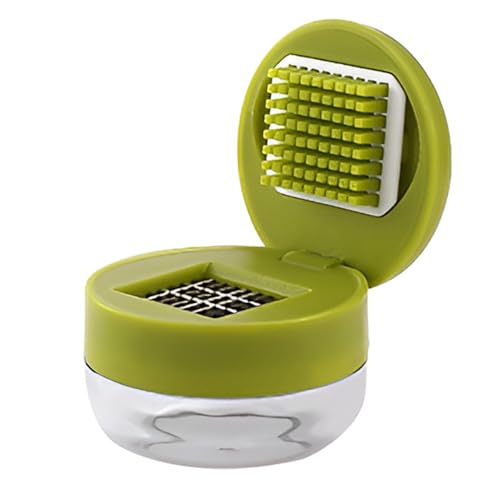 EsEico Knoblauch- und Ingwerpresse, Knoblauchschneider mit Behälter, Knoblauch- und Ingwerpresse, Knoblauch- und Ingwerpresse für Ingwer, Gemüse und Geschenke von EsEico