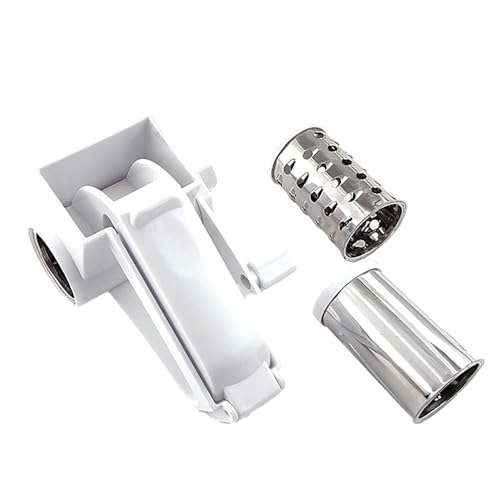 Olive Garden Käsereibe, drehbare Käsereibe, manuelle Reibe mit Stahltrommeln, Käsereibe mit Griff, Käsereibe aus Edelstahl, manuelle Käsereibe von EsEico