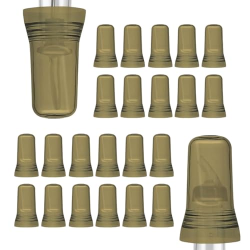 Ausgießer-Abdeckungen, durchscheinend, für Likör, Ausgießer, Universal-Flaschenausgießer, Likör-Flaschenabdeckungen, Flaschenabdeckung, Staub für Zuhause, Küchenutensilien, Zubehör (Rauch, 24 Stück) Ausgießer-Abdeckungen, durchscheinend, für Likör, Ausgießer, Universal-Flaschenausgießer, Likör-Flaschenabdeckungen, Flaschenabdeckung, Staub für Zuhause, Küchenutensilien, Zubehör (Rauch, 24 Stück) von Esatto