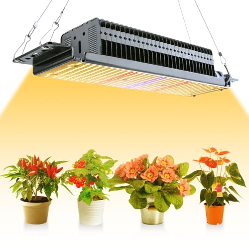 300W LED Grow Light, Pflanzenlampe LED Vollspektrum Grow Lampe, Wachstumslampen Zimmerpflanzen Blüte für Zimmerpflanzen Sämling Garten Blumen von Esbaybulbs