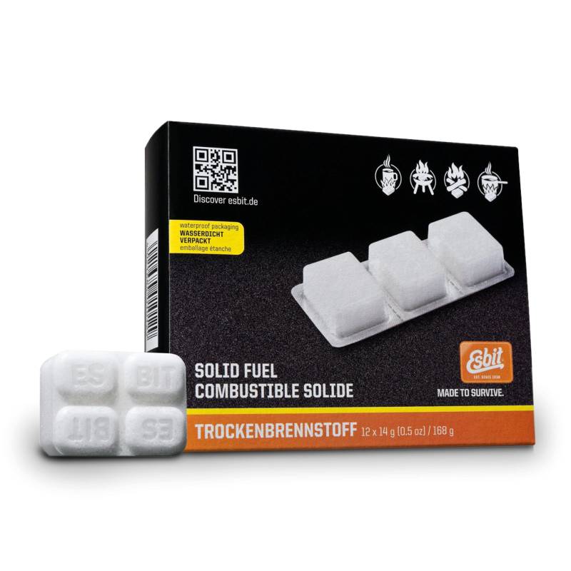ESBIT Trockenbrennstoff Tabletten Campingkocher Outdoor Kocher Brennstoff 12x14g von Esbit