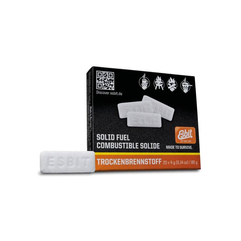ESBIT Trockenbrennstoff Tabletten Campingkocher Outdoor Kocher Brennstoff 20x4 g von Esbit