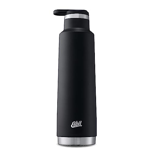 Esbit Isolierflasche Pictor - Edelstahl Thermoflasche 750 ml in Schwarz - mit Loop Verschluss von Esbit