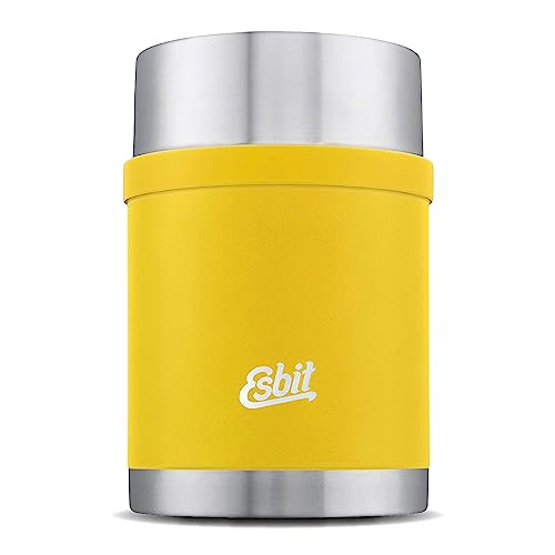 Esbit Thermobehälter Sculptor für Essen - Warmhaltebehälter 750 ml in Sunshine Yellow - aus Edelstahl für warme und kalte Speisen von Esbit