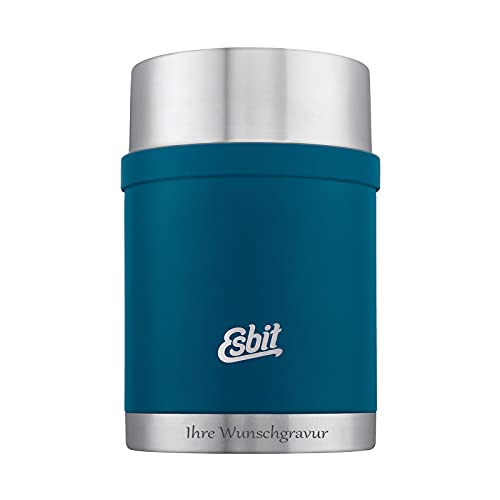 Esbit Sculptor Thermobehälter für Essen, mit personalisierter Gravur, Edelstahl, BPA-Frei, Schwarz, Silber &mehr, 500ml, 750ml & 1000ml, Speisegefäß für warme und kalte Speisen, für Suppen und Salate von Esbit