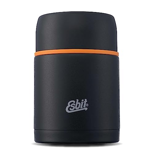 Esbit Thermobehälter Classic für Speisen - Warmhaltebehälter 750 ml in Schwarz - aus Edelstahl für warme und kalte Lebensmittel von Esbit