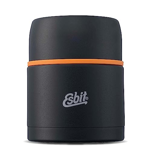 Esbit Thermobehälter Classic für Speisen - Warmhaltebehälter 500 ml in Schwarz - aus Edelstahl für warme und kalte Lebensmittel von Esbit