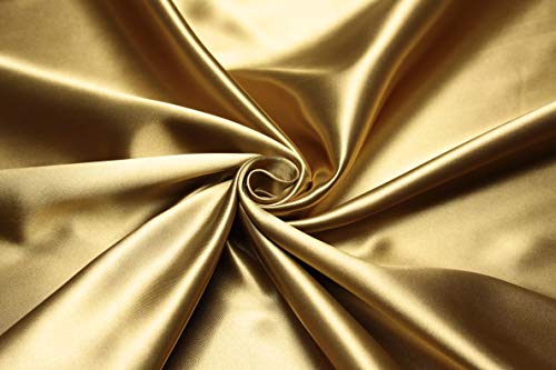 Escalano Verdunklungsvorhang mit Kräuselband Vorhang Gardine 300x270cm Thermovorhang Thermogardine Lichtdicht Blickdicht Schlaufenband Gardinenstange Kälteschutz Hitzeschutz wärmeisolierend (Gold) von Escalano