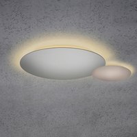 Escale Blade LED Wand- / Deckenleuchte, 2-flg., Ø 44 cm, Silber matt eloxiert von Escale