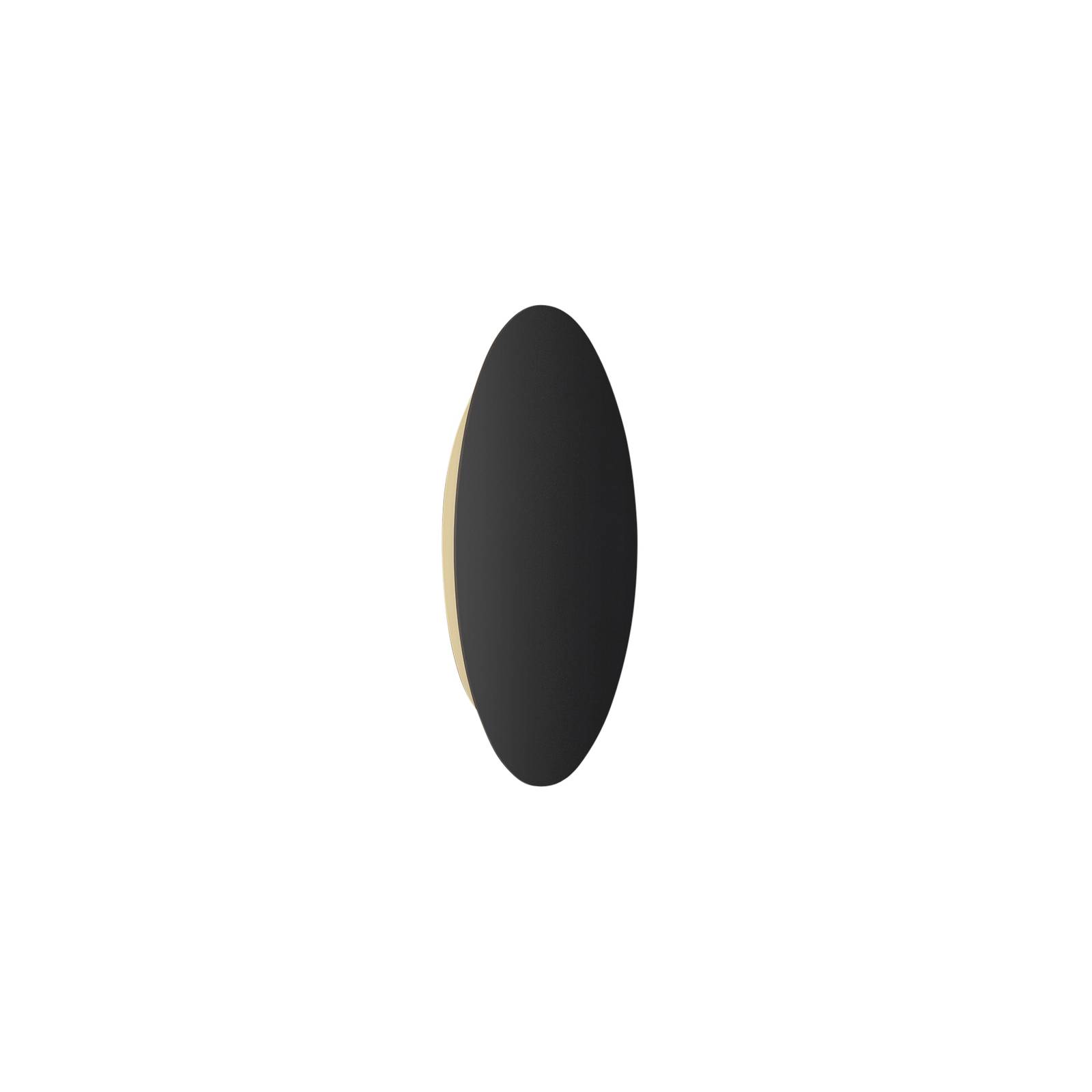 Escale Blade LED-Wandleuchte schwarz matt Ø 24 cm von Escale