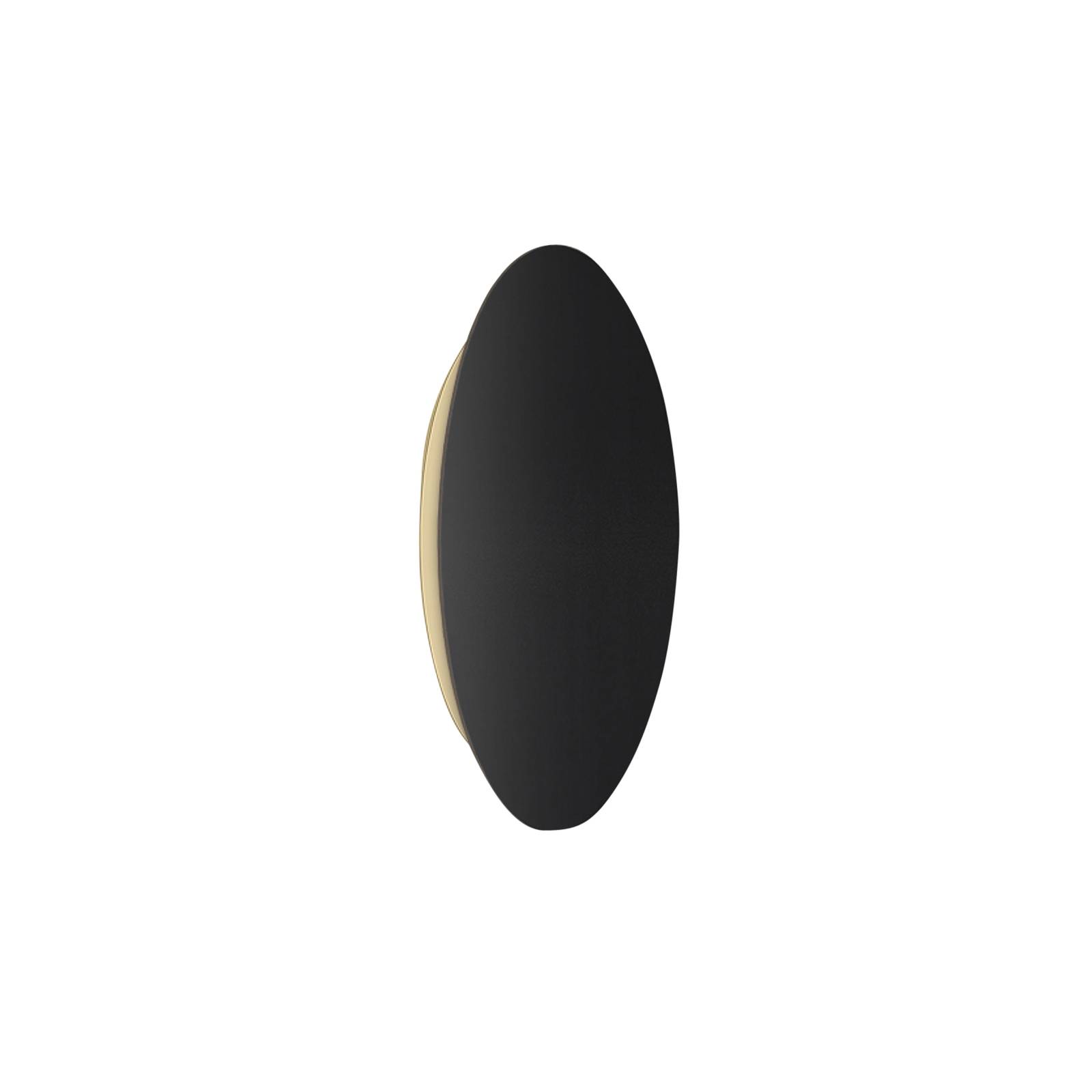Escale Blade LED-Wandleuchte schwarz matt Ø 34 cm von Escale