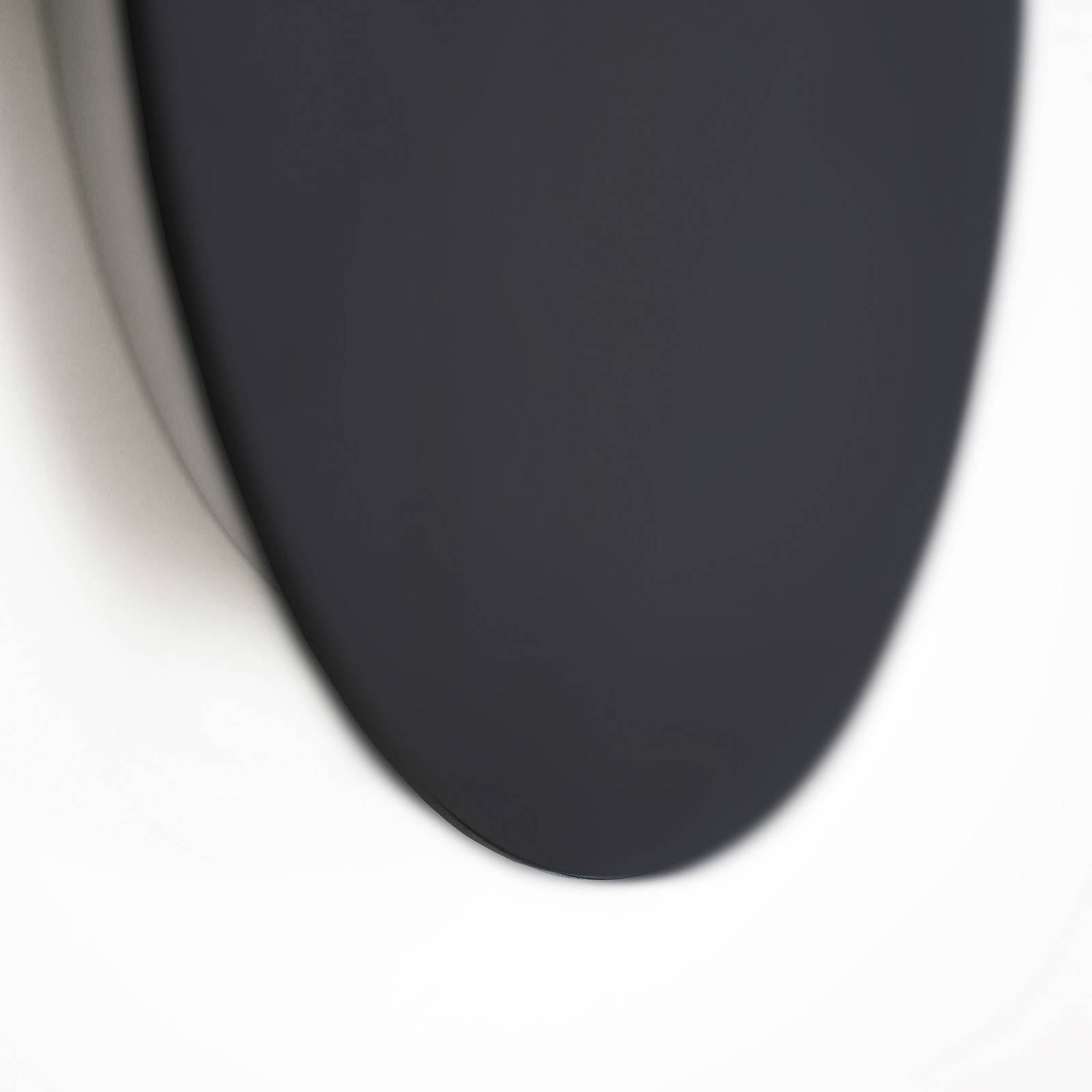 Escale Blade LED-Wandleuchte schwarz matt Ø 95 cm von Escale