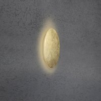 Escale Blade Mini LED Wand- / Deckenleuchte, Ø: 24 cm Blattgold von Escale