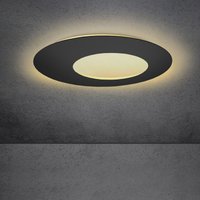 Escale Blade Open LED Wand- / Deckenleuchte, Ø: 79 cm schwarz matt von Escale