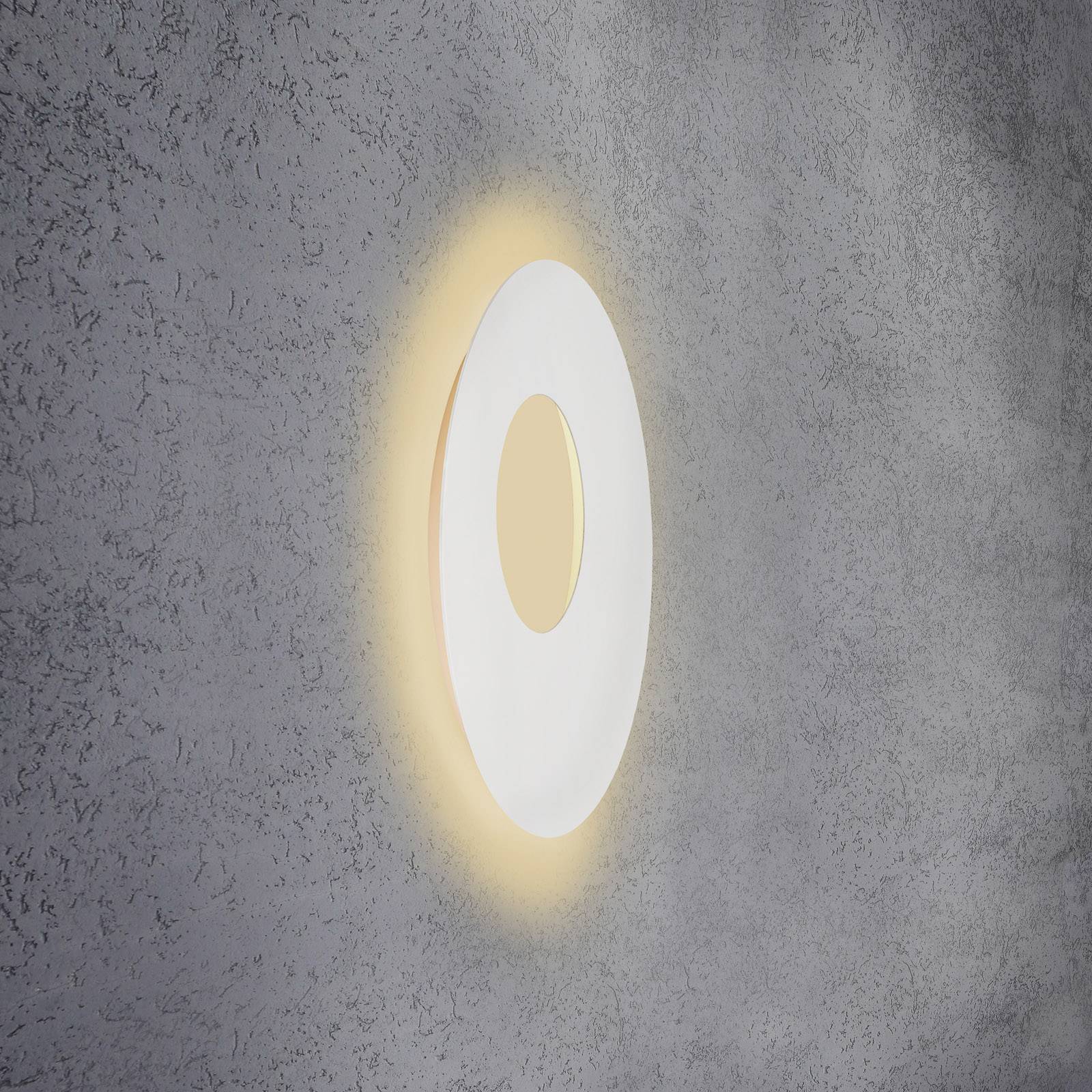 Escale Blade Open LED-Wandleuchte, weiß, Ø 59 cm von Escale