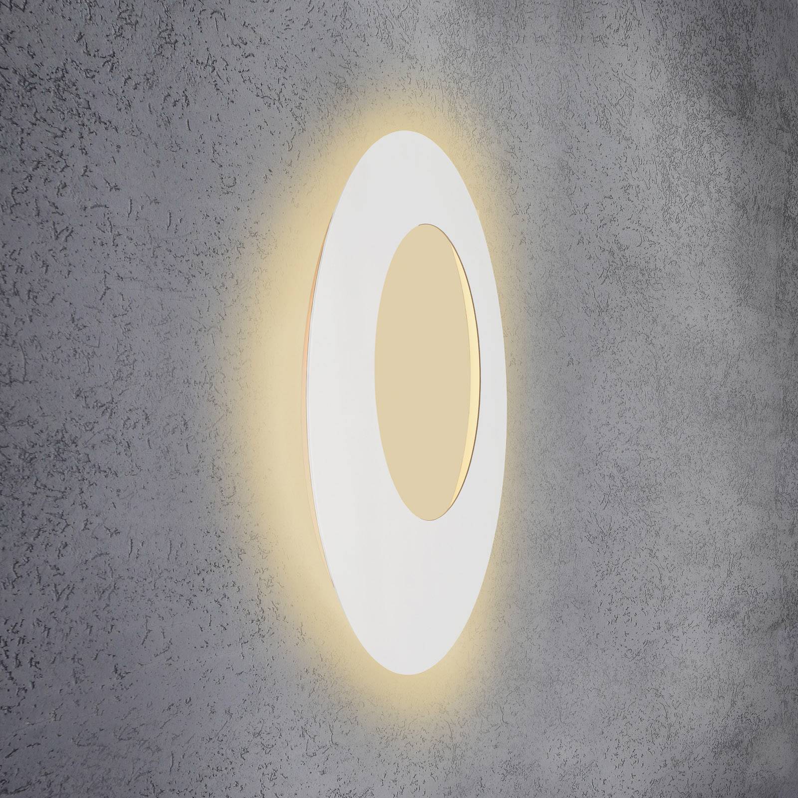 Escale Blade Open LED-Wandleuchte, weiß, Ø 79 cm von Escale